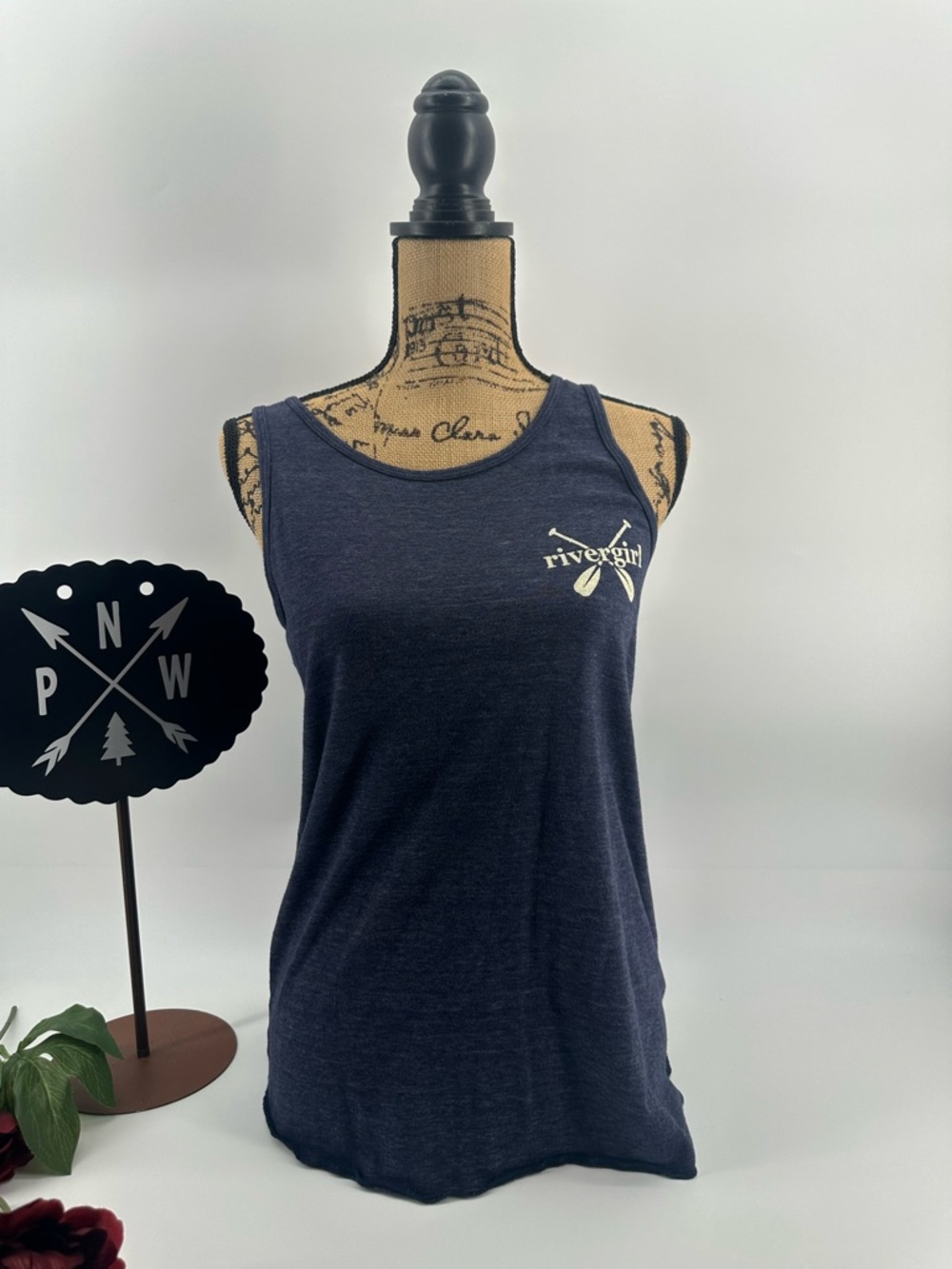 River Girl Racer back tank top ~ medium